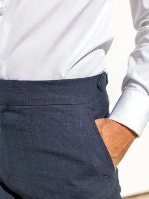 PANTALÓN VESTIR GALES MARINO