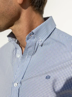 CAMISA SPORT CUADROS MARINO