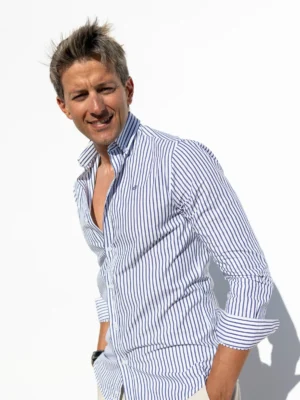 CAMISA SPORT RAYAS MARINA